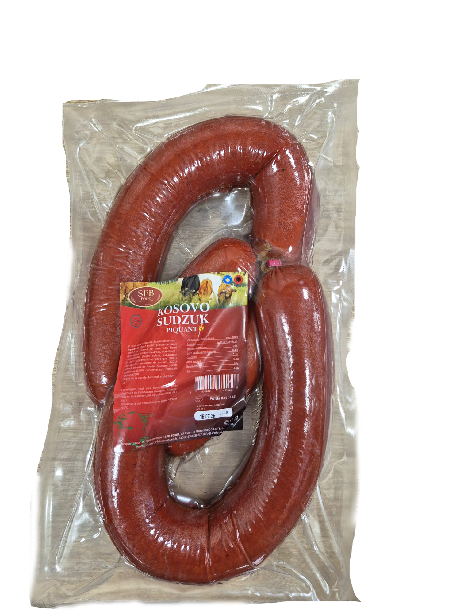 Kosovo sudzuk piquant 1000g SFB 